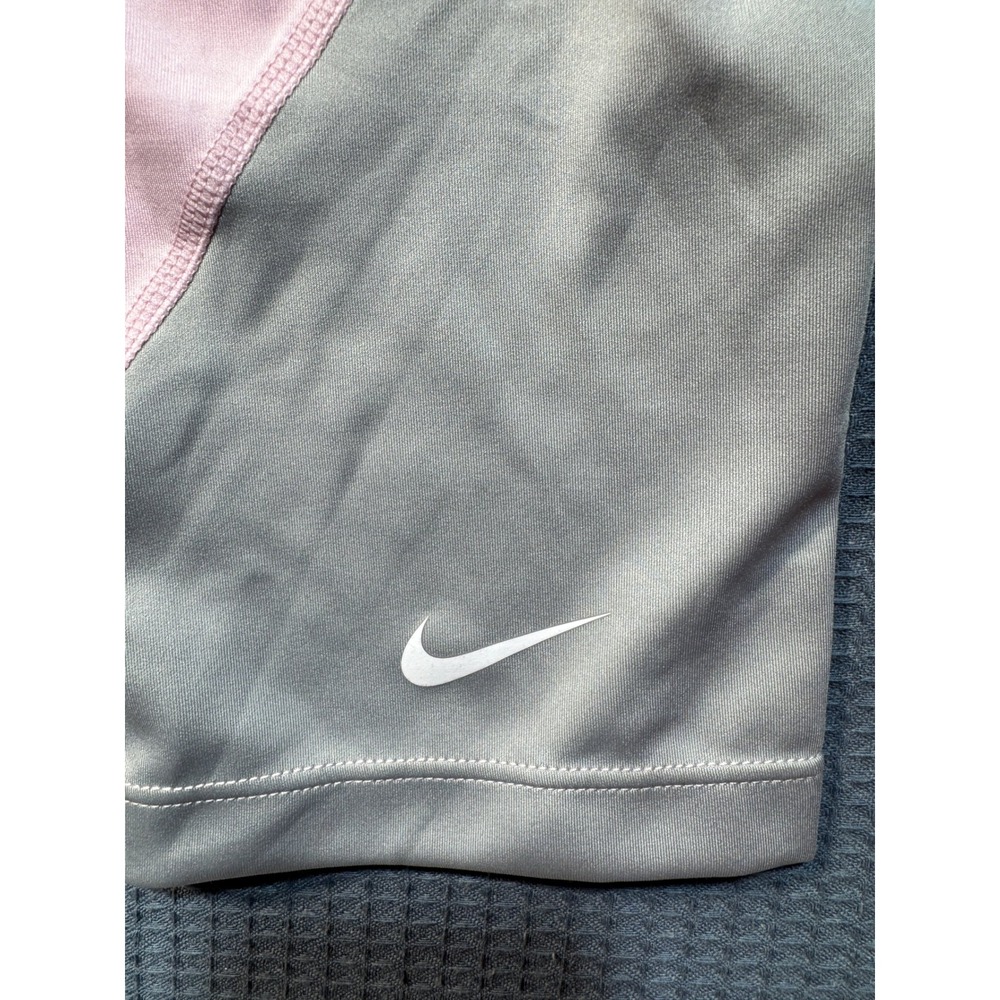 Nike One Capri Leggings Girls XL Pink Navy Grey - Picture 3 of 12